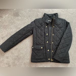 Black quilted jcrew factory jacket